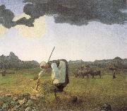 Giovanni Segantini The Hay Harvest oil painting artist
